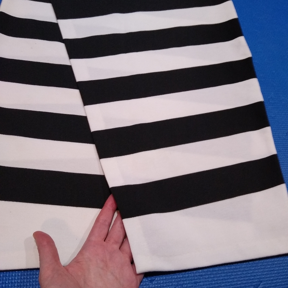 Back and white striped skirt size small
